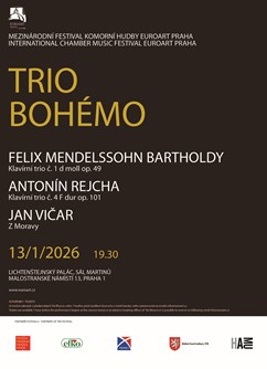 5. koncert EuroArt Praha: Trio Bohémo