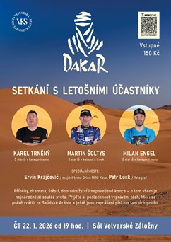 Setkání s letošními účastníky rallye Dakar 2026
