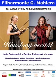 Houslový recitál - Julie Grabowská a Pavlína Pulicarová