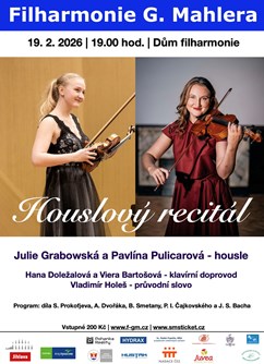 Houslový recitál - Julie Grabowská a Pavlína Pulicarová