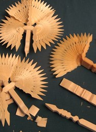 Výroba štípané holubičky