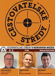 Cestovatelské středy v NM: Kopta, Kraus, Přibáň