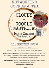 Networking Coffee & Tea s Danem a Zuzanou Thaiszovými