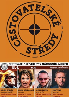 Cestovatelské středy v NM: Špalek, Bohdalová, Szántó, Tuna