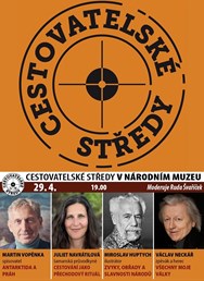Cestovatelské středy v NM: Vopěnka, Huptych, Neckář 