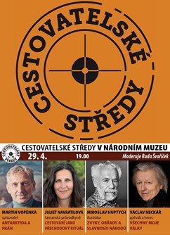 Cestovatelské středy v NM: Vopěnka, Huptych, Neckář 