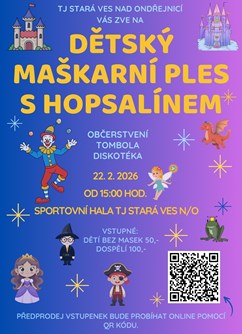Dětský maškarní ples s Hopsalínem