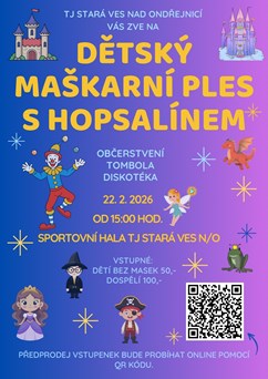 Dětský maškarní ples s Hopsalínem
