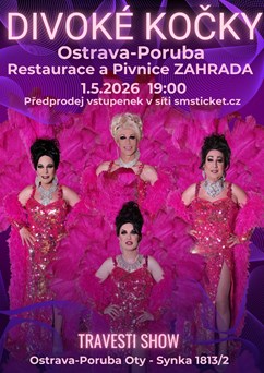 Travesti show Divoké kočky v Ostravě-Porubě