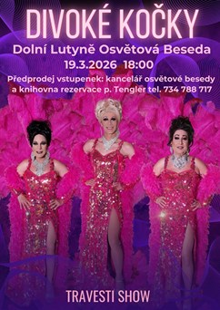Travesti show Divoké kočky v Dolní Lutyni