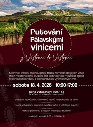 Putování pálavskými vinicemi  z Věstonic do Věstonic