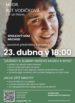MUDr. Rut Vodičková beseda s projekcí