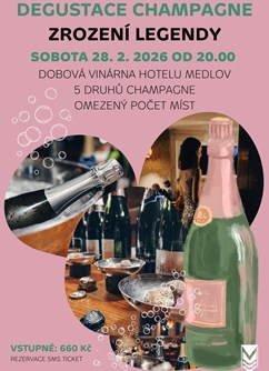 Degustace champagne Zrození legendy