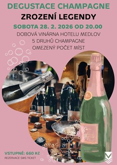 Degustace champagne Zrození legendy