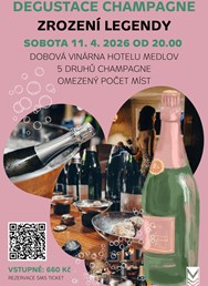 Degustace champagne Zrození legendy