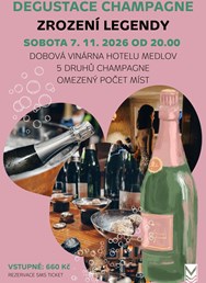 Degustace champagne Zrození legendy