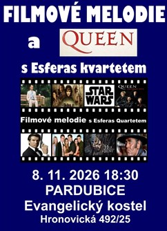 Filmové melodie a Queen 2 v Pardubicích