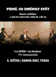 PÍSNĚ, CO ZMĚNILY SVĚT: Koncert s příběhem o zlaté éře rock'n'rollu a folku 50. a 60. let