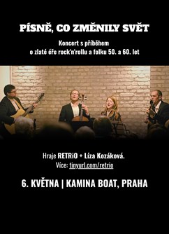 PÍSNĚ, CO ZMĚNILY SVĚT: Koncert s příběhem o zlaté éře rock'n'rollu a folku 50. a 60. let