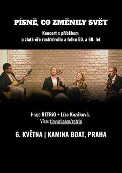 PÍSNĚ, CO ZMĚNILY SVĚT: Koncert s příběhem o zlaté éře rock'n'rollu a folku 50. a 60. let