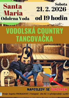 Vodolská country tancovačka - Naposledy se Šunďákem