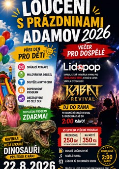 Loučení s prázdninami Adamov