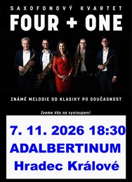 Světová hudba pro 4 saxofony a zpěv