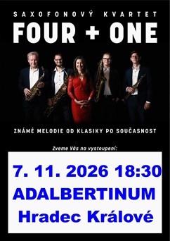 Světová hudba pro 4 saxofony a zpěv