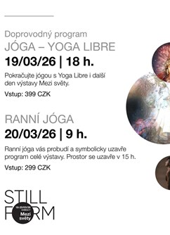 Otevřená lekce jógy v prostoru výstavy