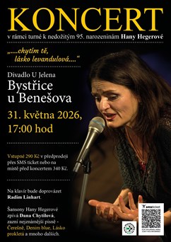 "..chytím tě, lásko levandulová.." Pocta Haně Hegerové