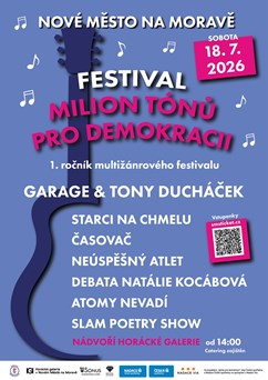 Festival Milion tónů pro demokracii Nové Město na Moravě