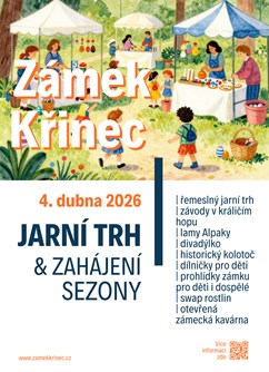 Jarní trh na zámku Křinec | Prohlídky pro děti