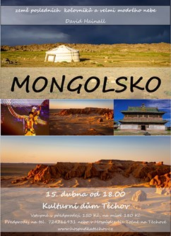 Mongolsko - cestovatelská přednáška - David Hainall