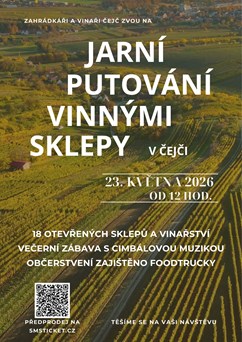 Jarní putování vinnými sklepy v Čejči 2026