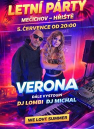 Letní párty - Verona, Dj Lombi, Dj Michal 
