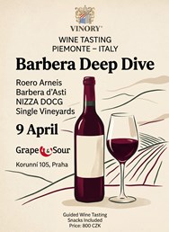 Řízená degustace: VINORY – Piemonte (Itálie)