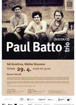 ArtCafé: Paul Batto Trio (SLO/CH/CZ)
