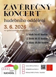 Závěrečné vystoupení hudebního oddělení