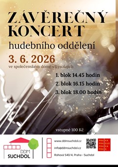Závěrečné vystoupení hudebního oddělení