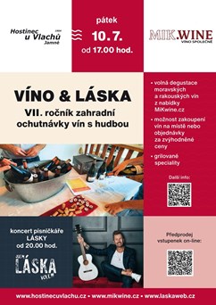 VII. ročník zahradní ochutnávky vín VÍNO & LÁSKA