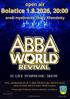 Open air symfonický koncert ABBA WORLD REVIVAL