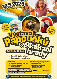 Výstava papoušků &  Skákací hrady