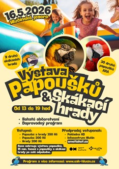 Výstava papoušků &  Skákací hrady