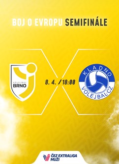 Boj o volejbalové evropské poháry: Brno - Kladno