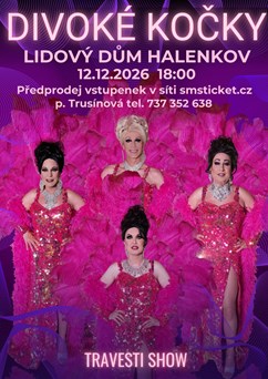 Travesti show Divoké kočky v Halenkově