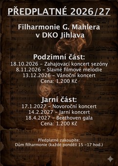 Předplatné 2026/27 Podzimní část