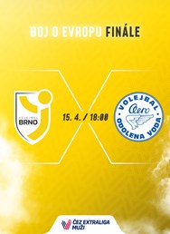 Boj o volejbalové evropské poháry: Brno - Odolka