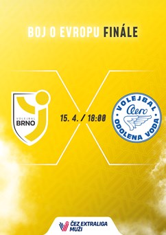 Boj o volejbalové evropské poháry: Brno - Odolka