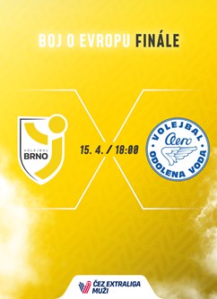 Boj o volejbalové evropské poháry: Brno - Odolka
