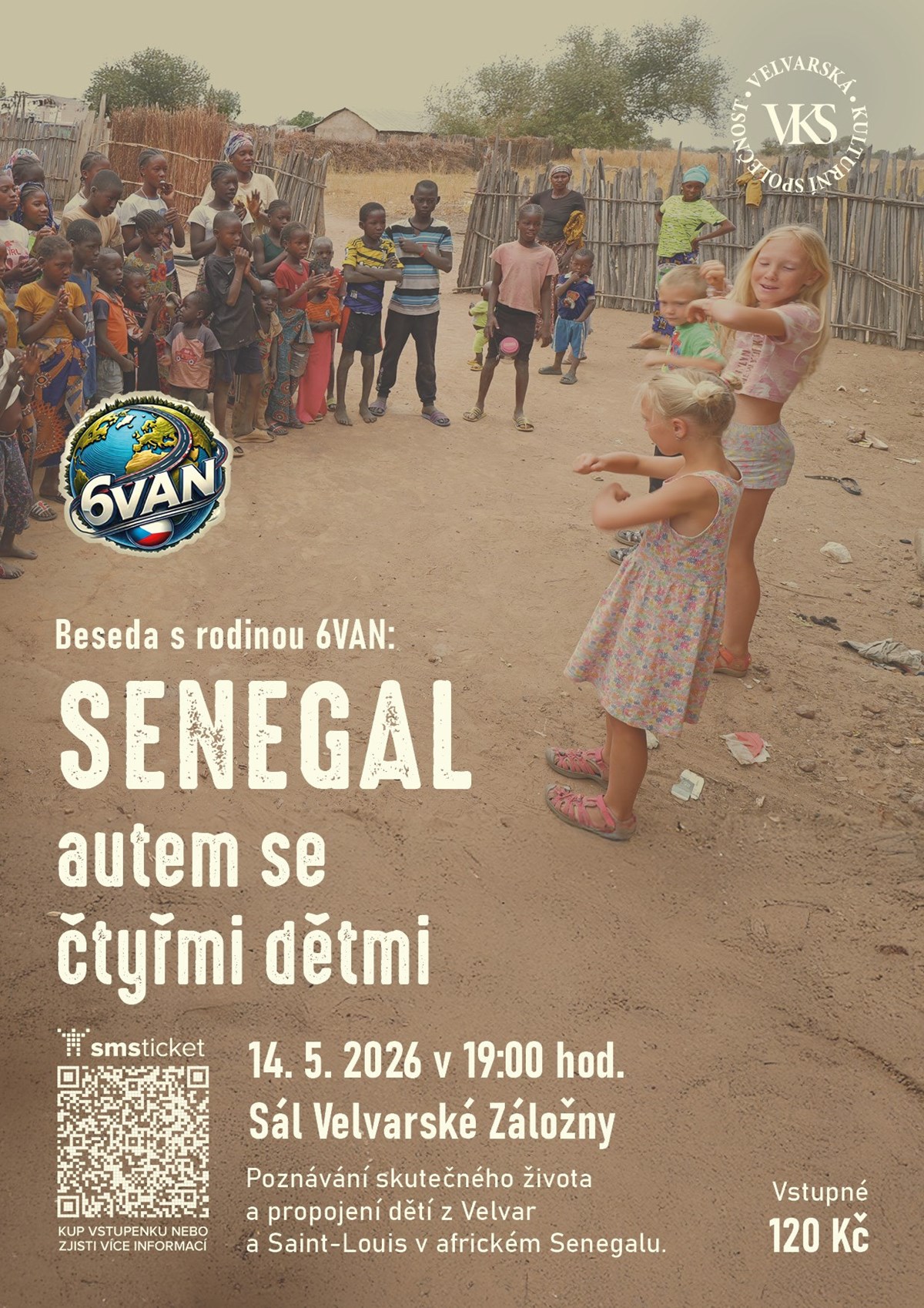 Senegal - autem se čtyřmi dětmi